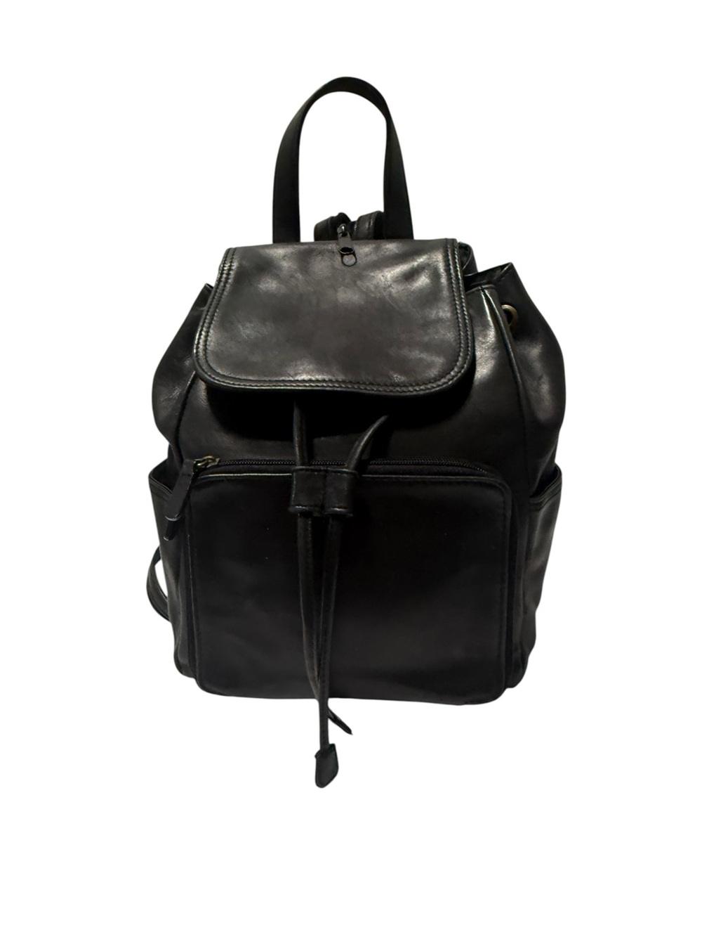 ST.John’s bay black leather mini backpack bag